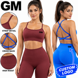 Cross-Back Seamless Sports Bra Sample