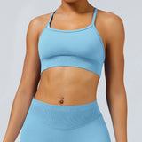 Cross-Back Seamless Sports Bra Sample