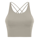 Cross-Back Seamed Sports Bra Sample
