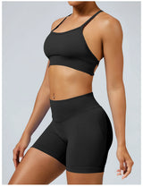 Cross-Back Seamless Sports Bra Sample