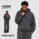 Oversized Heavyweight Washed Cotton Hoodie Sample