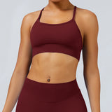 Cross-Back Seamless Sports Bra Sample