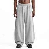Washed Relaxed Wide Leg Cotton Sweatpants Sample