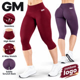 High-Waisted Seamless Scrunch Capri Leggings Sample