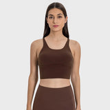 Cross-Back Seamed Sports Bra Sample