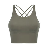 Cross-Back Seamed Sports Bra Sample