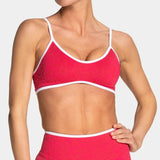 Leopard-Print Adjustable-Strap Sports Bra Sample