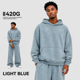 Oversized Heavyweight Washed Cotton Hoodie Sample