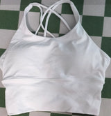 Cross-Back Seamed Sports Bra Sample