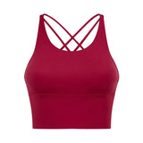 Cross-Back Seamed Sports Bra Sample