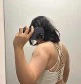 Cross-Back Seamed Sports Bra Sample
