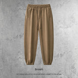 Relaxed Fit Elastic Cuff Cotton Jogger Pants Sample
