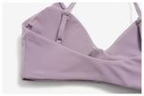 V-Neck Padded Adjustable-Strap Sports Bra Sample