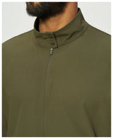 Stand Collar Full-Zip Recycled Nylon Spandex Bomber Jacket Sample