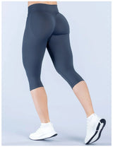High-Waisted Seamless Scrunch Capri Leggings Sample