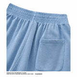 Washed Relaxed Wide Leg Cotton Sweatpants Sample