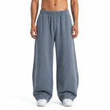 Washed Relaxed Wide Leg Cotton Sweatpants Sample