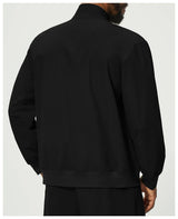 Stand Collar Full-Zip Recycled Nylon Spandex Bomber Jacket Sample