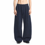 Washed Relaxed Wide Leg Cotton Sweatpants Sample