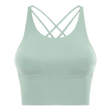 Cross-Back Seamed Sports Bra Sample