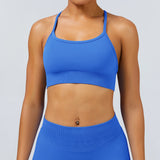 Cross-Back Seamless Sports Bra Sample