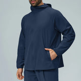 Full-Zip Hooded Recycled Nylon Spandex Outdoor Jacket Sample
