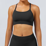 Cross-Back Seamless Sports Bra Sample