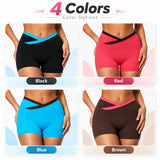 Contrast-Detail Stretch Workout Shorts Sample