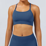 Cross-Back Seamless Sports Bra Sample