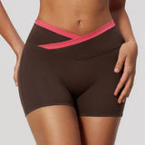 Contrast-Detail Stretch Workout Shorts Sample