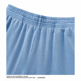 Washed Relaxed Wide Leg Cotton Sweatpants Sample