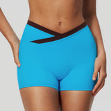 Contrast-Detail Stretch Workout Shorts Sample