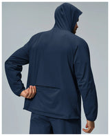 Full-Zip Hooded Recycled Nylon Spandex Outdoor Jacket Sample