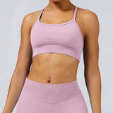 Cross-Back Seamless Sports Bra Sample