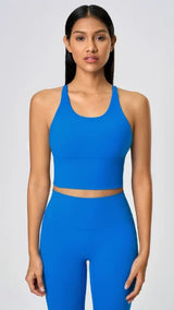 Cross-Back Seamed Sports Bra Sample