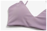 V-Neck Padded Adjustable-Strap Sports Bra Sample