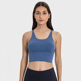 Cross-Back Seamed Sports Bra Sample