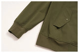 Stand Collar Full-Zip Recycled Nylon Spandex Bomber Jacket Sample