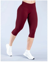 High-Waisted Seamless Scrunch Capri Leggings Sample