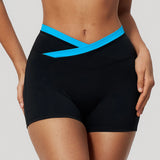 Contrast-Detail Stretch Workout Shorts Sample