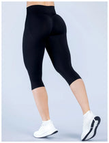 High-Waisted Seamless Scrunch Capri Leggings Sample