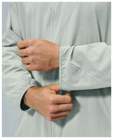 Full-Zip Hooded Recycled Nylon Spandex Outdoor Jacket Sample
