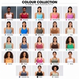 Cross-Back Seamed Sports Bra Sample